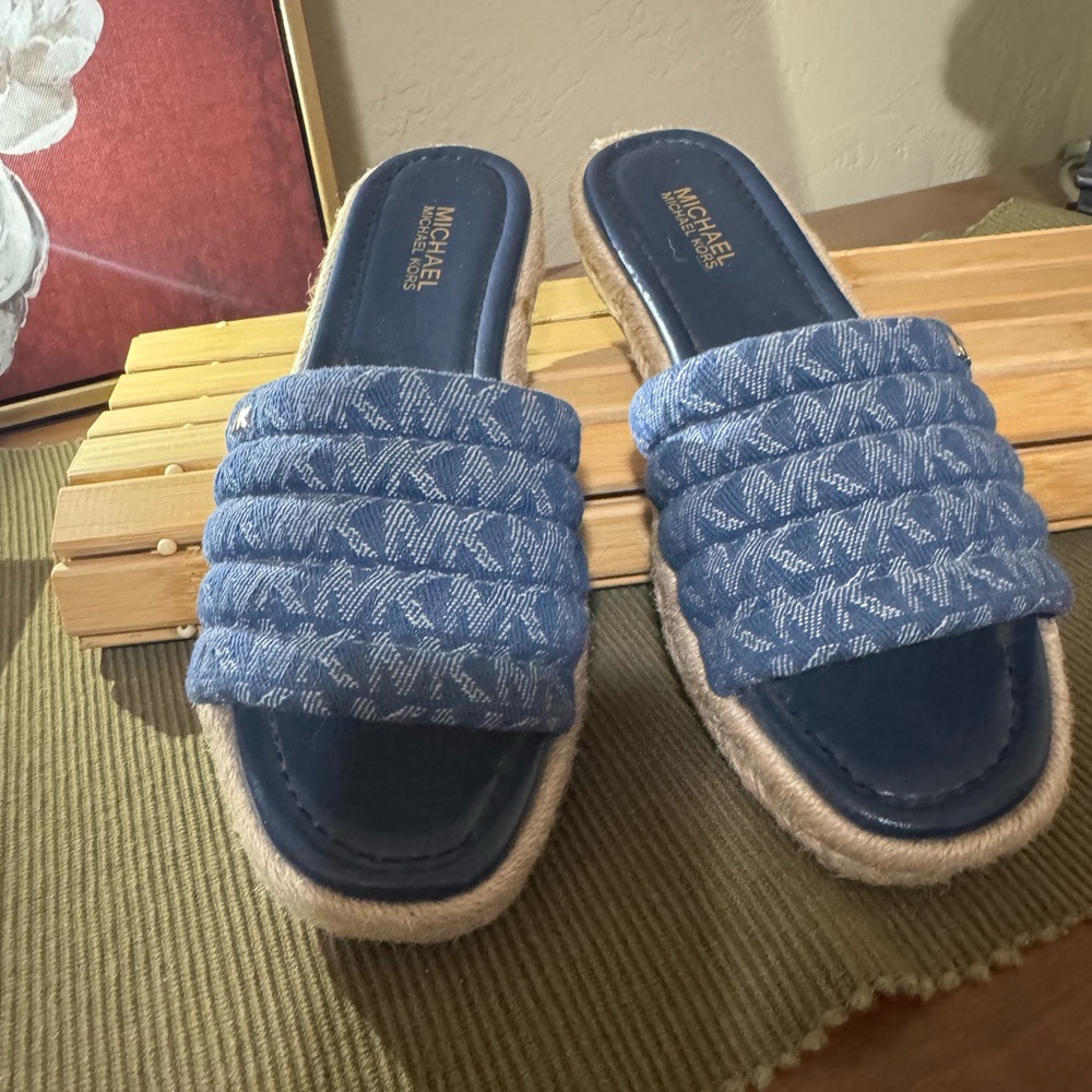 Michael Kors Blue Sandals